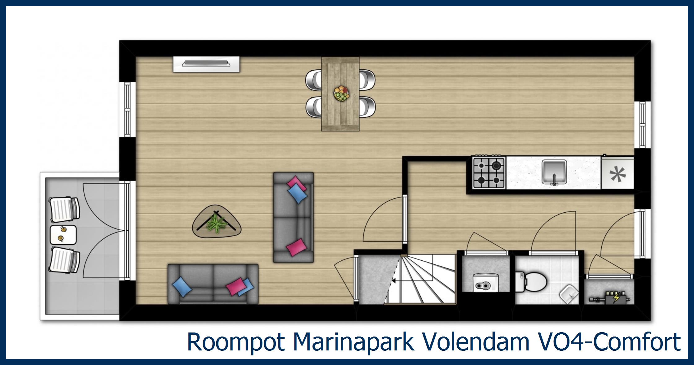 Bungalow VO4-Comfort at Marinapark Volendam