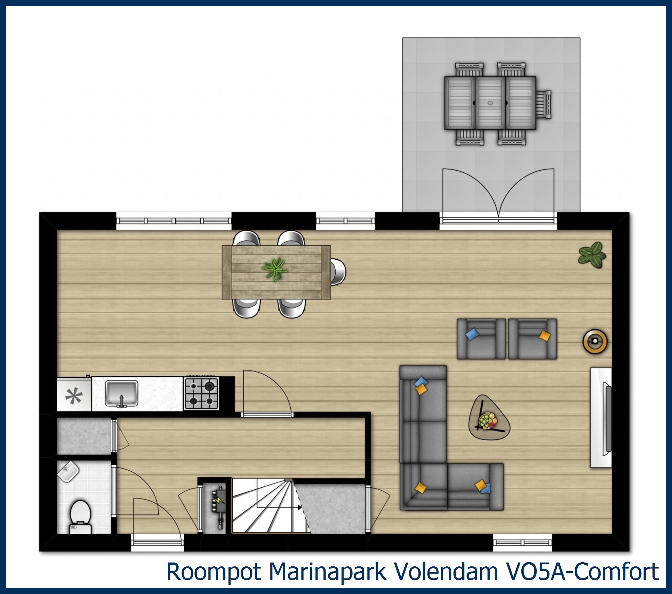 Bungalow VO5A-Comfort at Marinapark Volendam