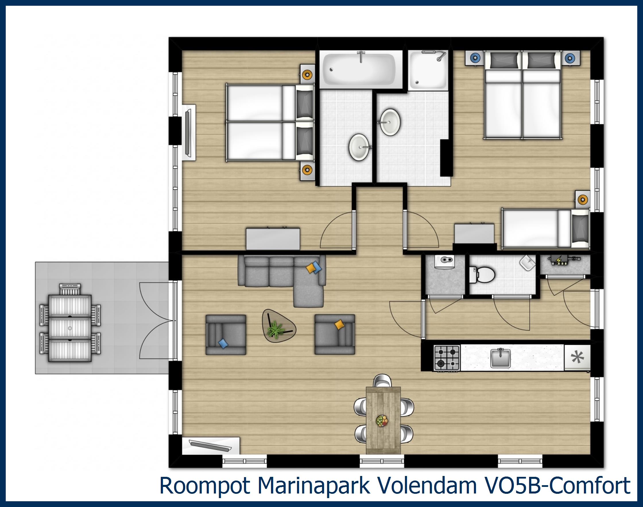 Bungalow VO5B-Comfort at Marinapark Volendam