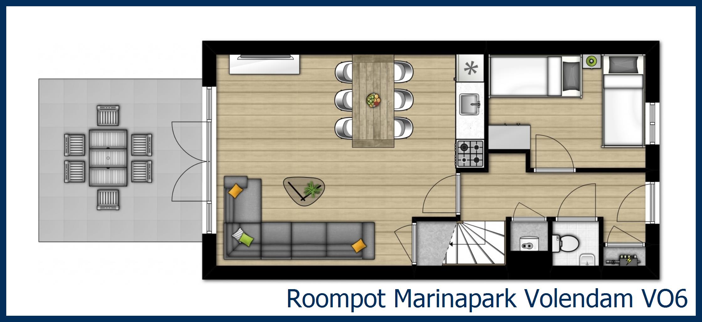 Bungalow VO6 at Marinapark Volendam