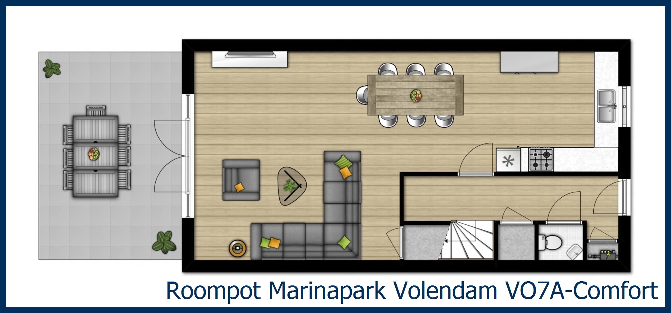 Bungalow VO7A-Comfort at Marinapark Volendam