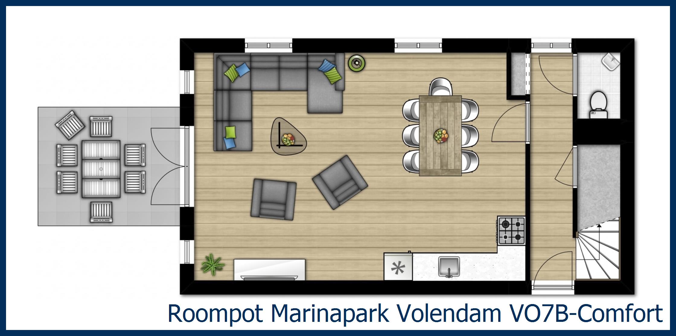 Bungalow VO7B-Comfort at Marinapark Volendam