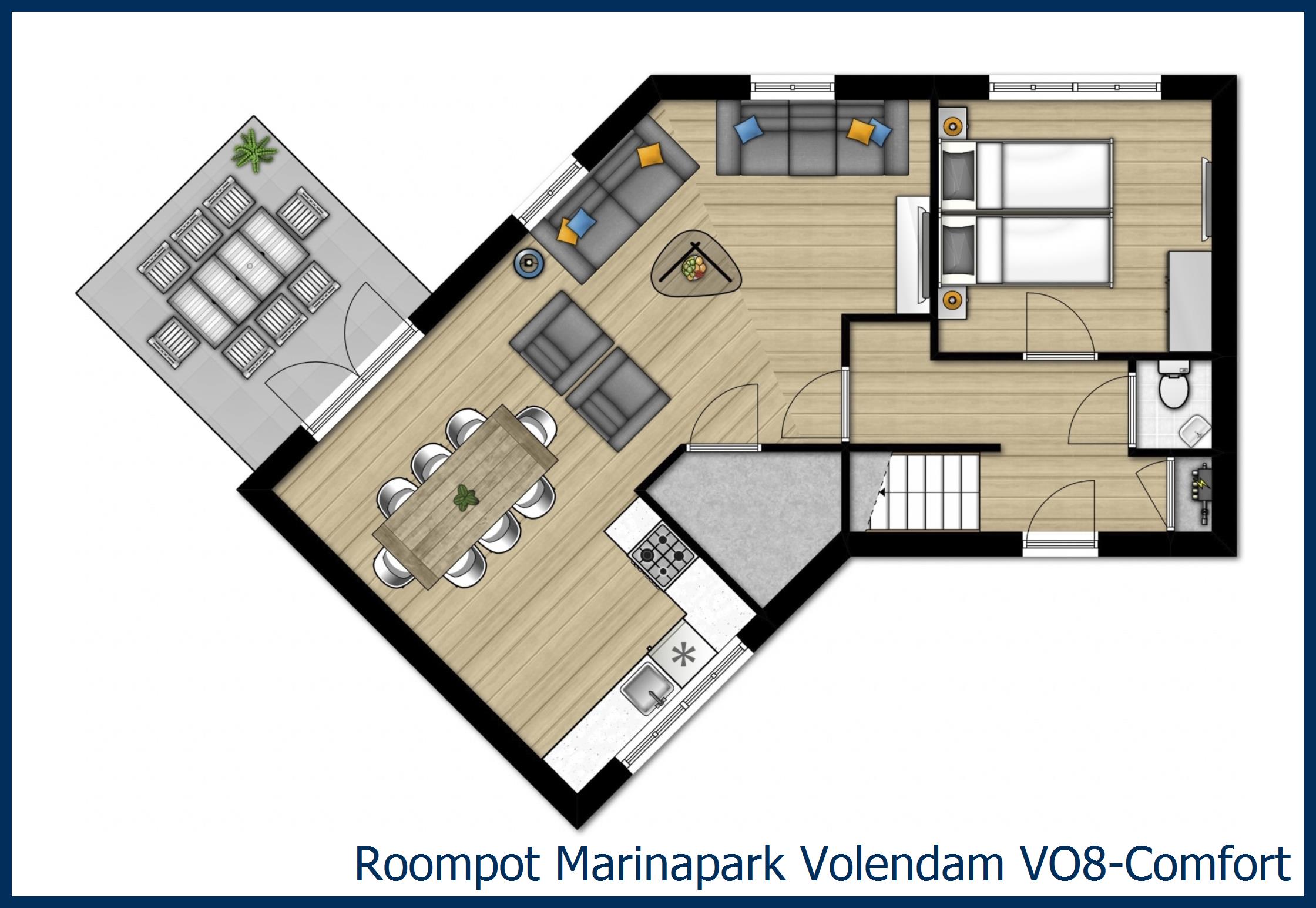 Bungalow VO8-Comfort at Marinapark Volendam