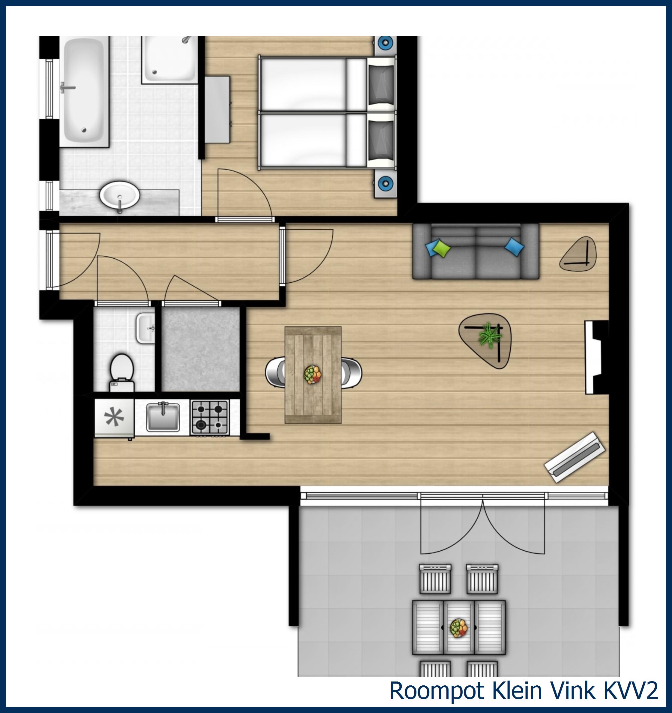 Bungalow KVV2 at Klein Vink