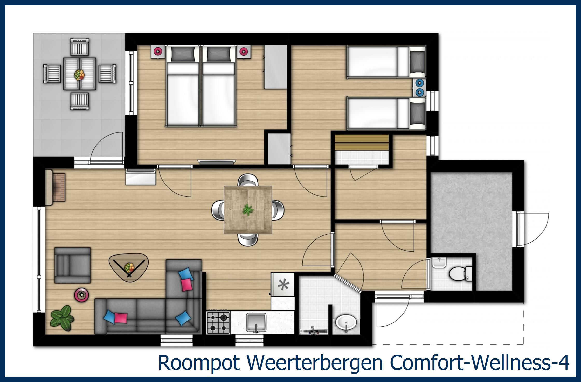 Bungalow Comfort-Wellness-4 at Weerterbergen