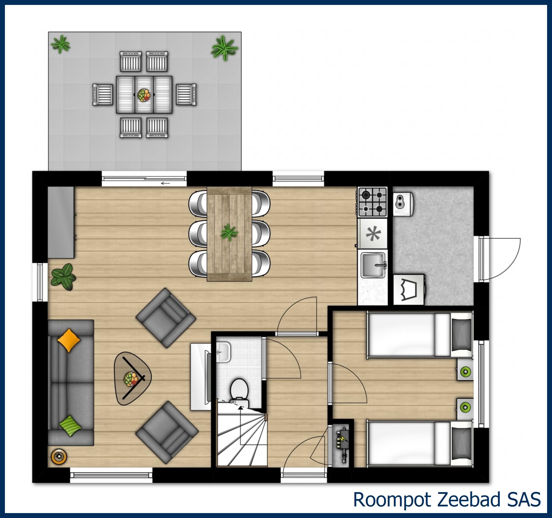 Bungalow SAS at Zeebad