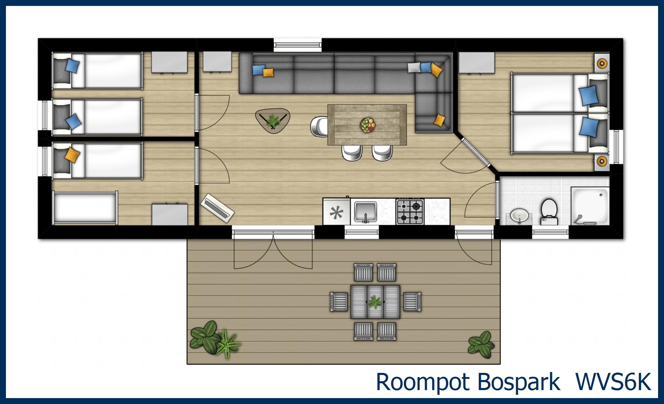 Chalet WVS6K at Bospark 't Wolfsven