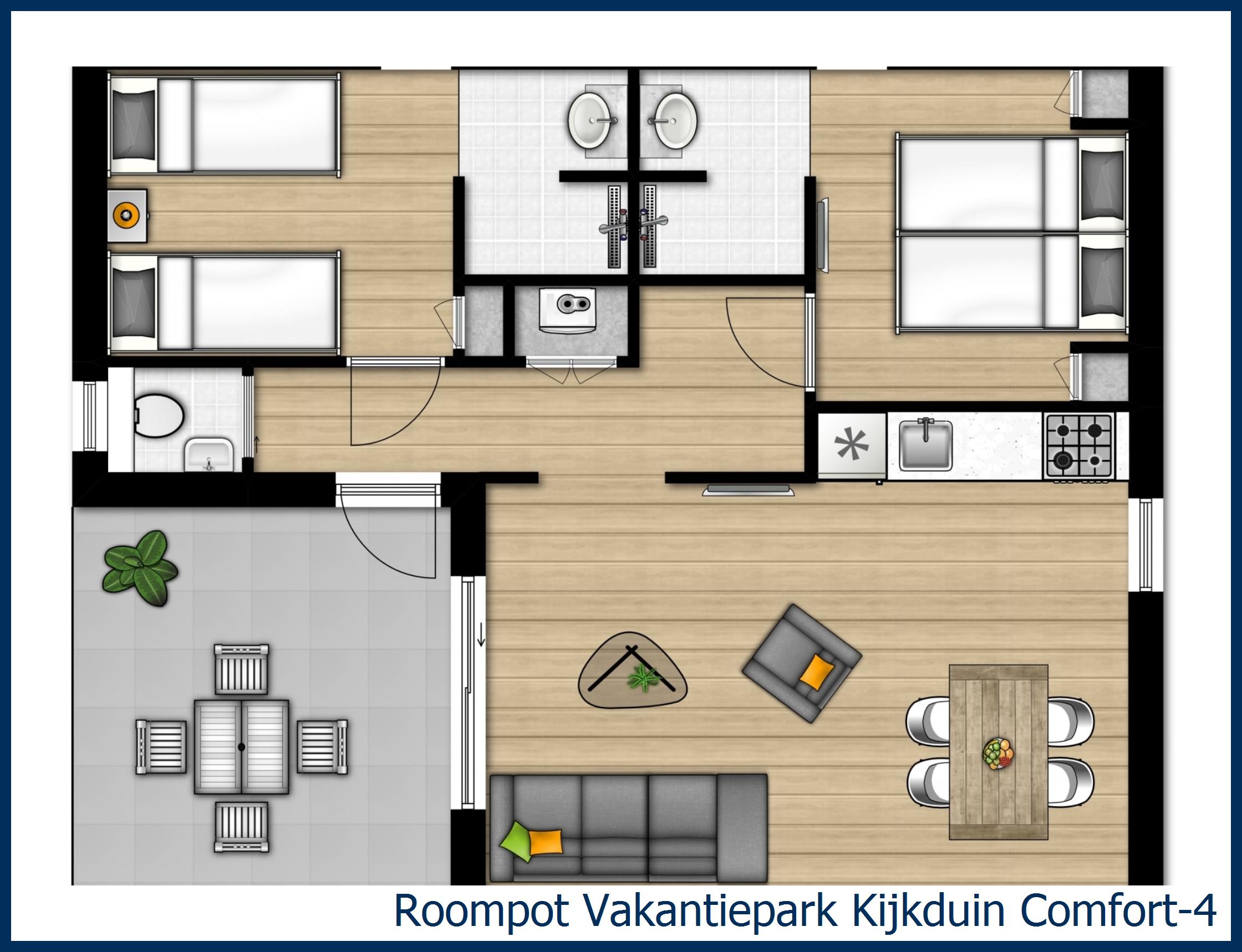 Chalet Comfort-4 at Kijkduin