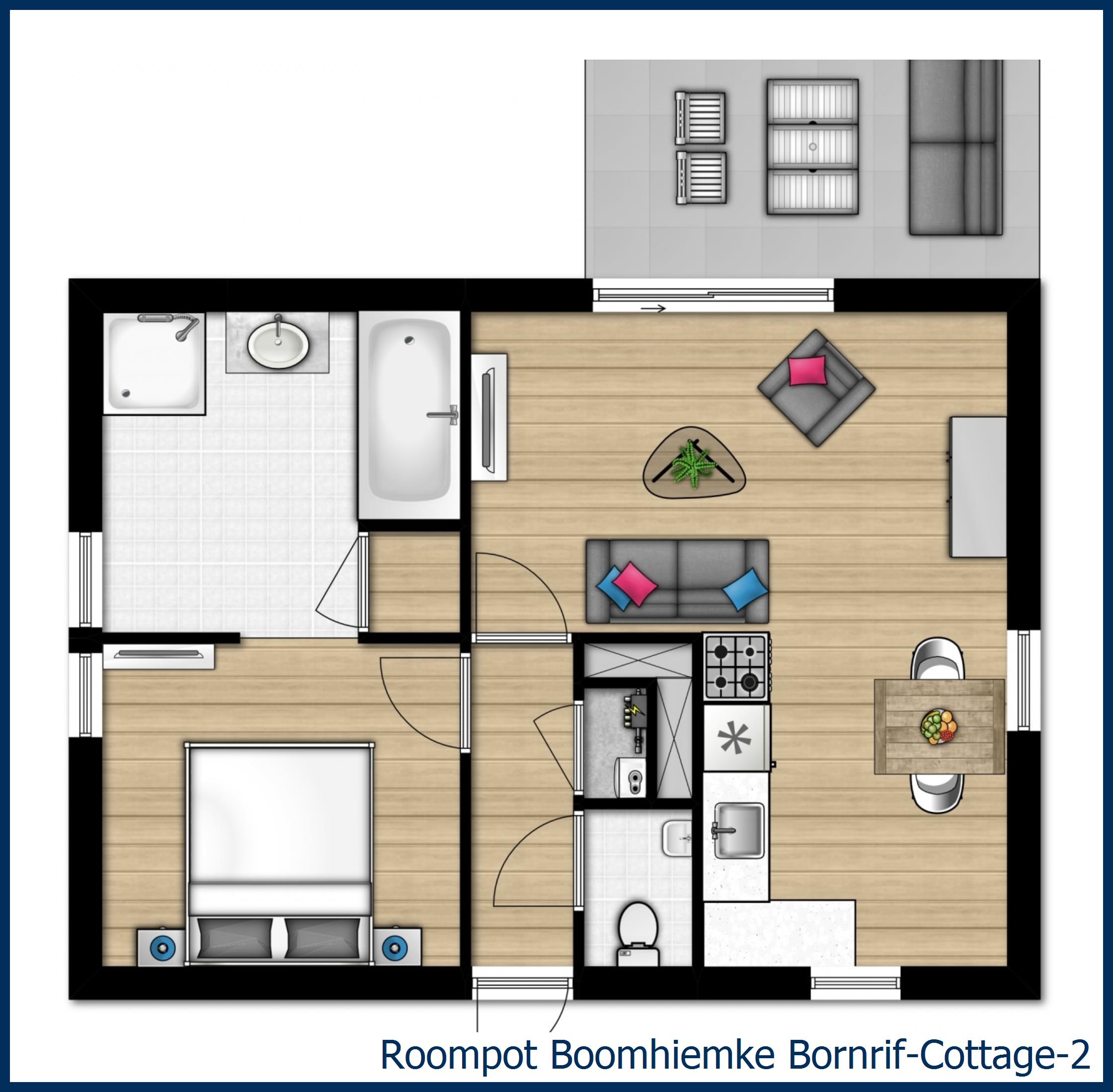 Bungalow Bornrif--2 at Boomhiemke