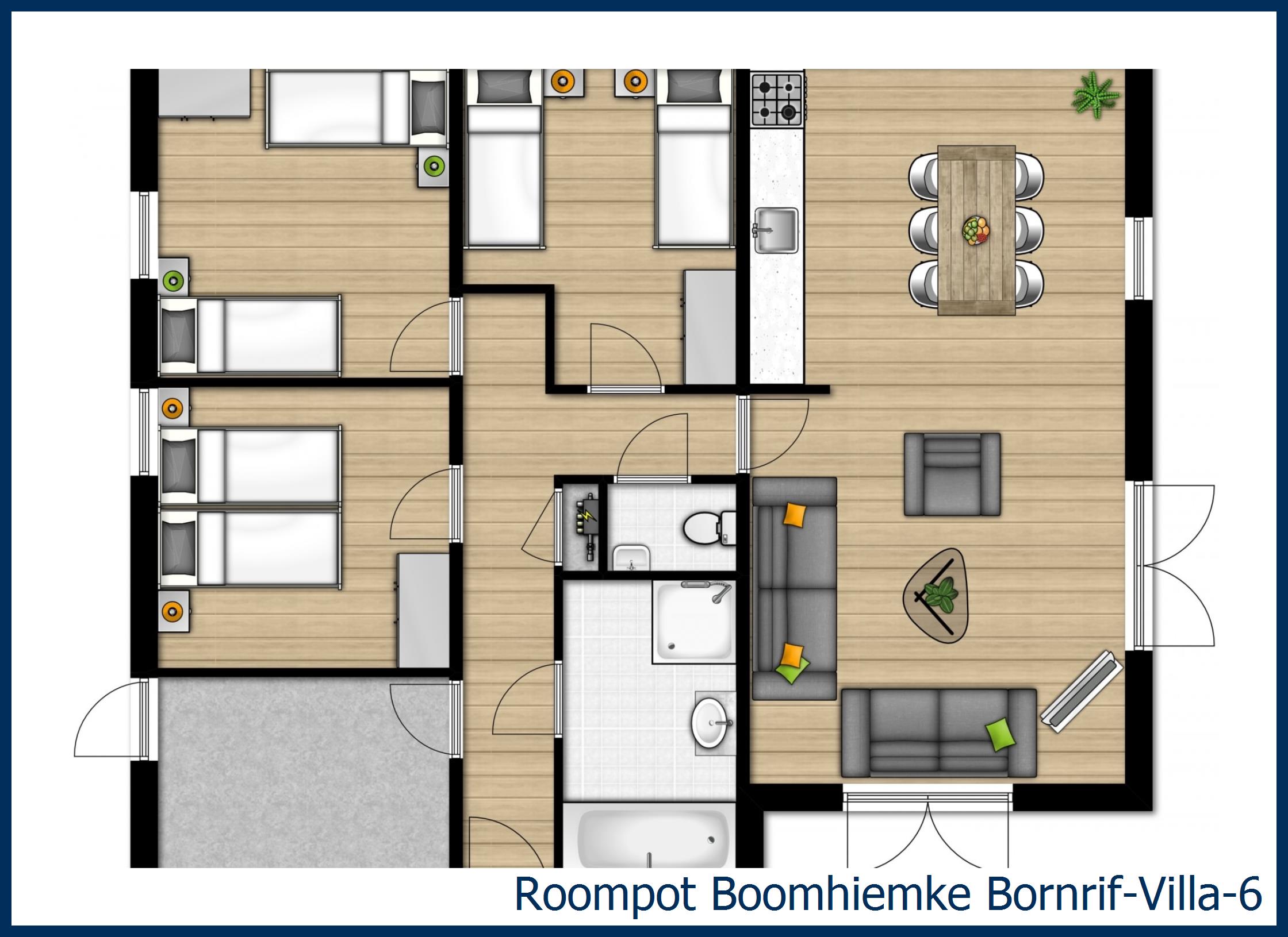 Bungalow Bornrif-Villa-6 at Boomhiemke