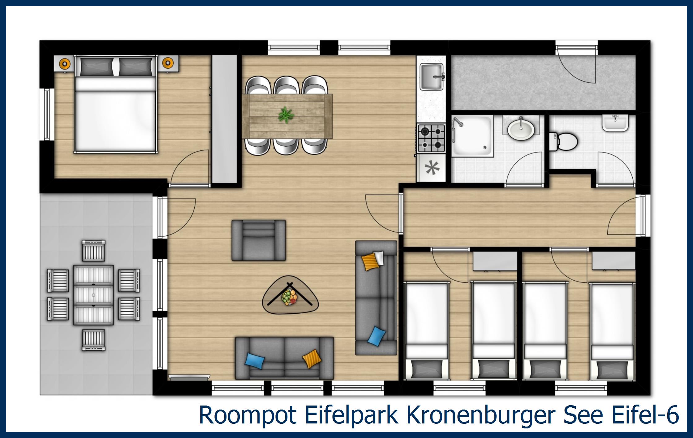 Bungalow Eifel-6 at Eifelpark Kronenburger See