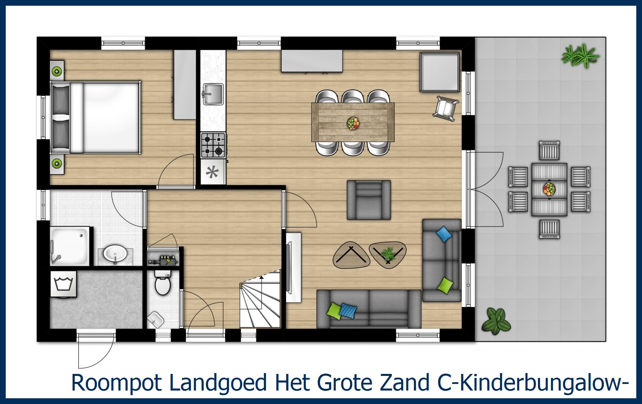 Bungalow C-Kinder-4 at Het Grote Zand