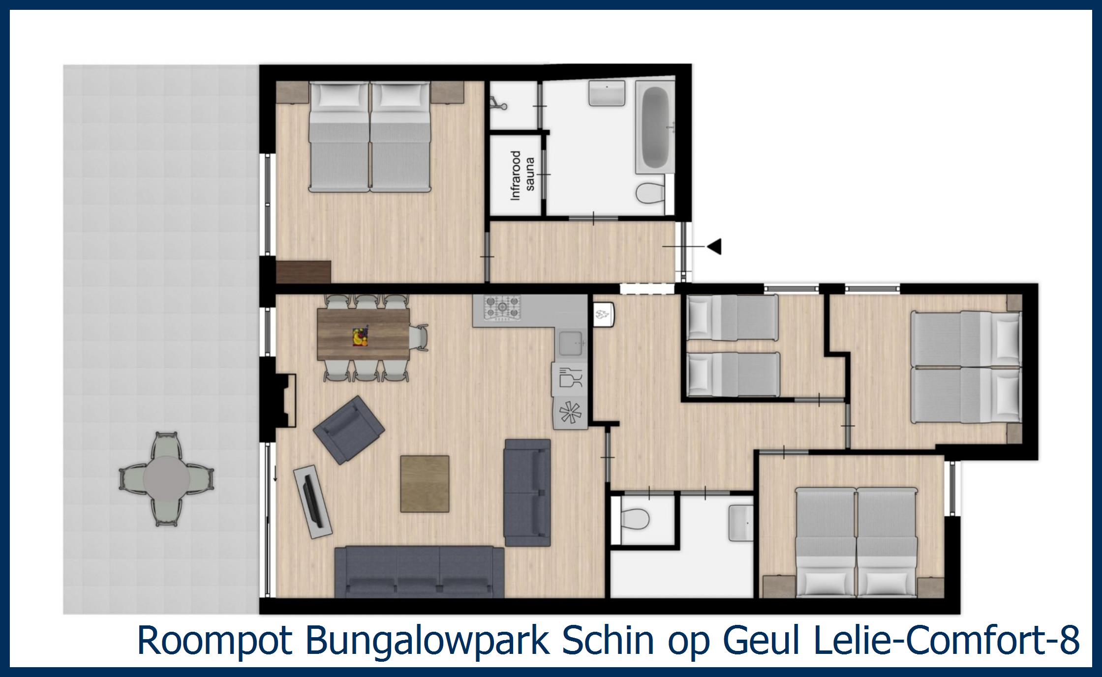 Bungalow Lelie-Comfort-8 at Schin op Geul