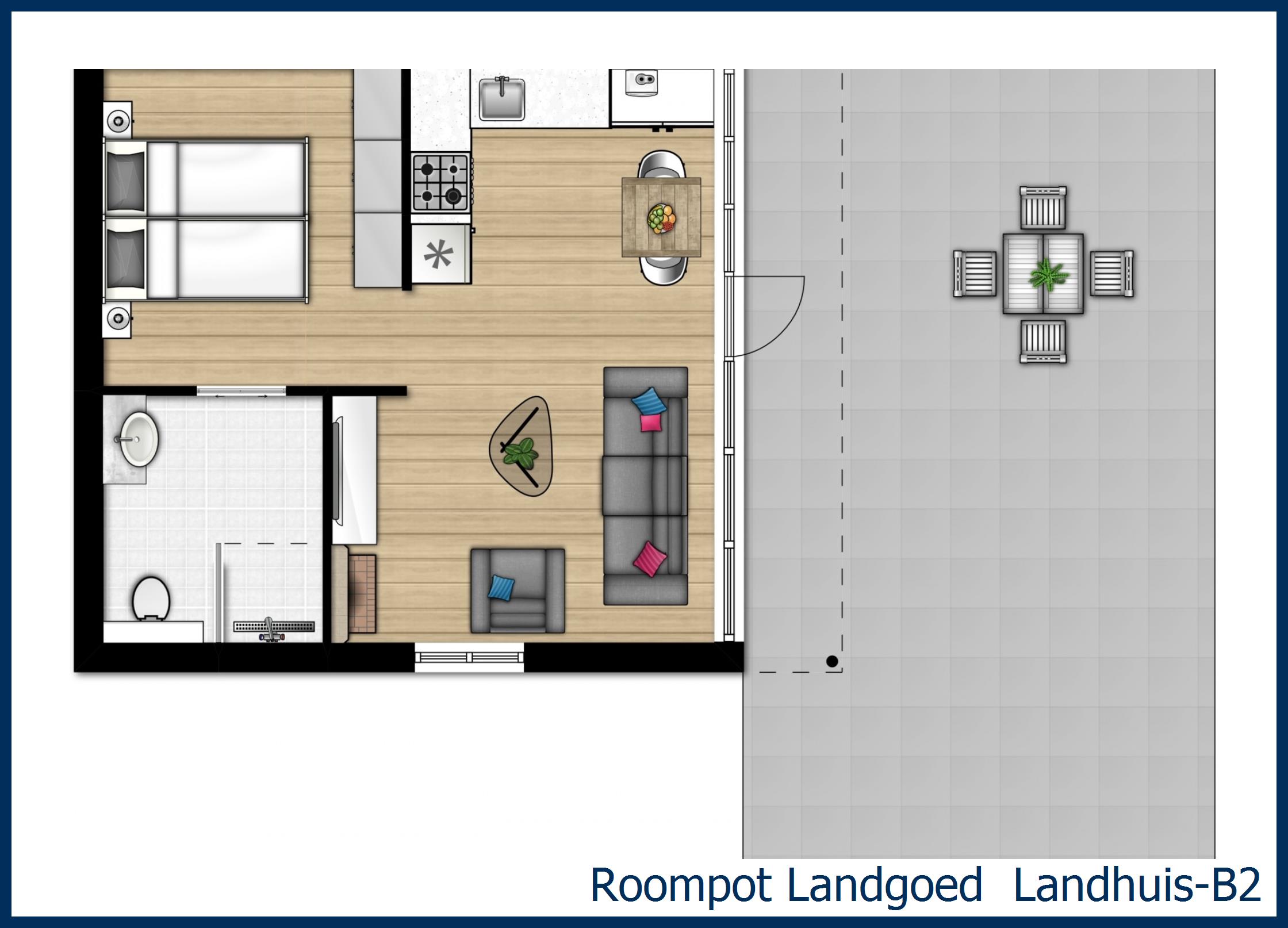 Bungalow Landhuis-B2 at 't Wildryck