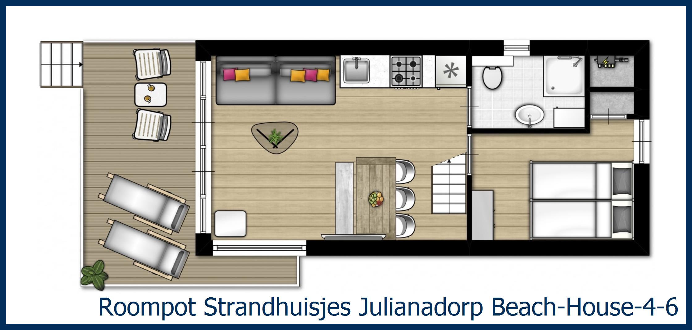 Beach House Beach-House-4-6 at Strandhuisjes Julianadorp