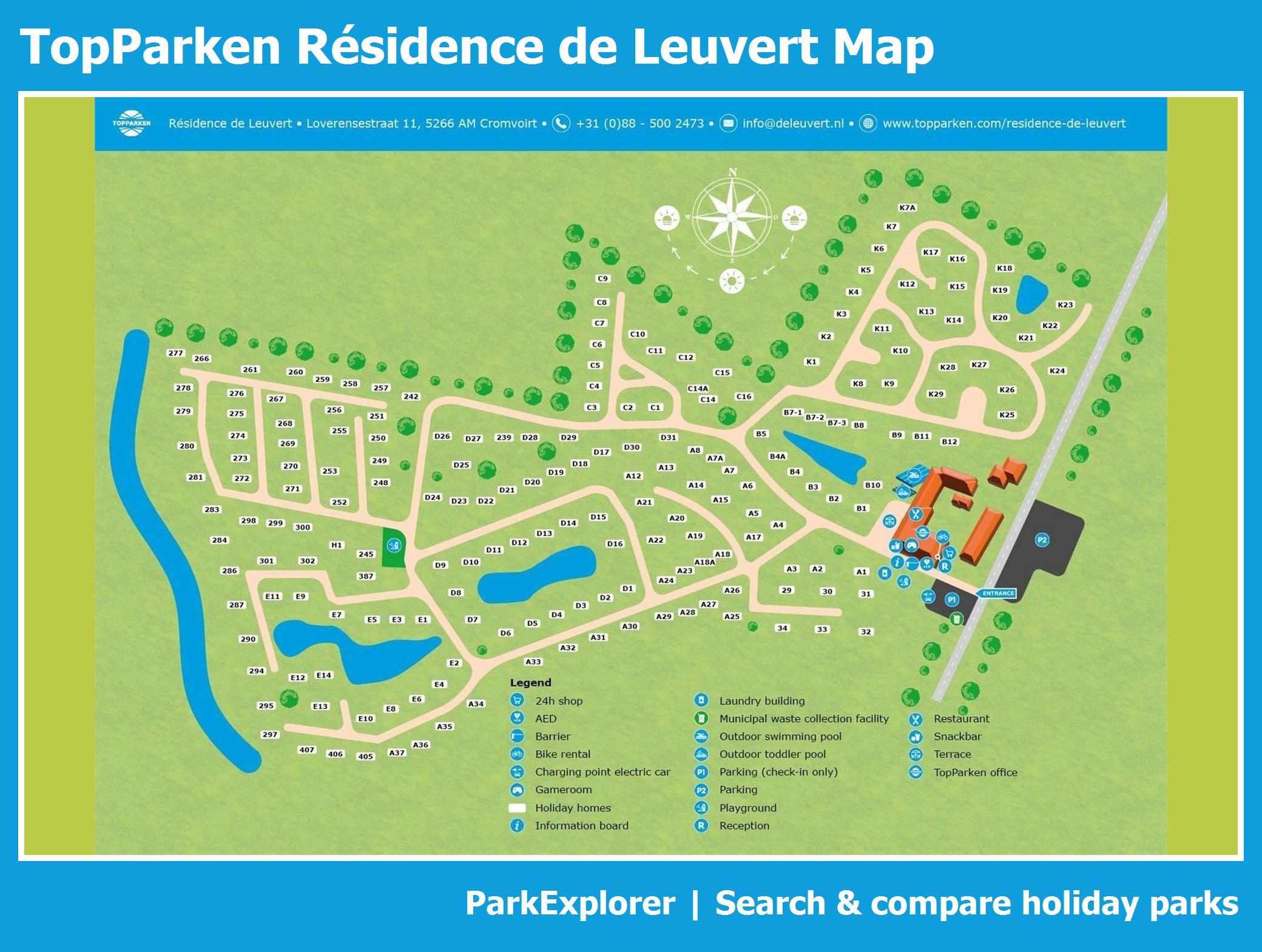 Map TopParken Résidence de Leuvert
